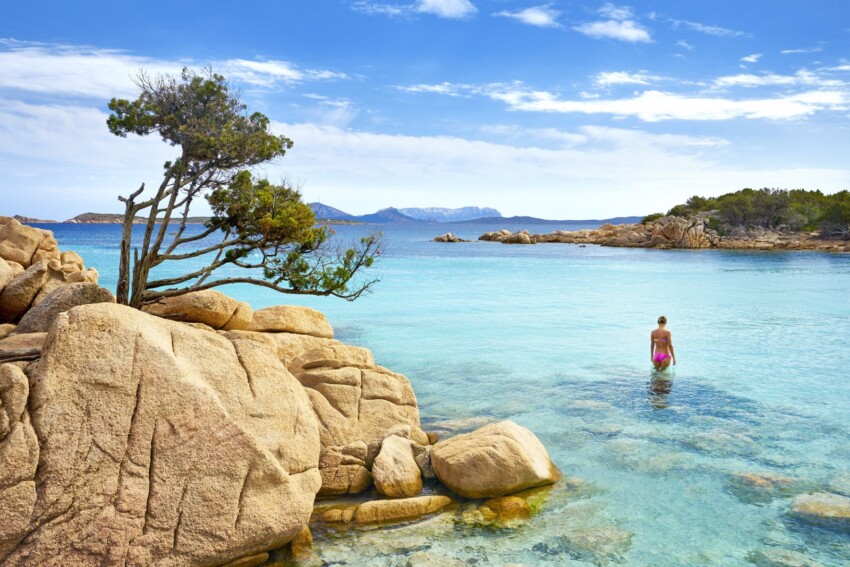 La spiaggia di Cala Capriccioli